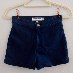 American Apparel: High Waisted Jean Shorts